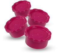 GRÄWE Lot de 4 couvercles pour bouteilles en verre Sodastream modèles Penguin et Crystal, couvercles de bouteilles, couvercle absolument étanche, Rose