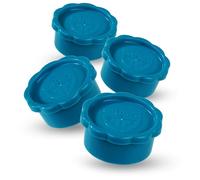 GRÄWE Lot de 4 couvercles pour bouteilles en verre Sodastream modèles Penguin et Crystal, ensemble de couvercles de bouteille, couvercle absolument étanche, Turquoise