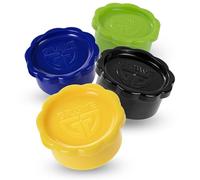 GRÄWE Lot de 4 couvercles pour bouteilles en verre Sodastream Noir, bouchons de bouteille, couvercles de rechange, verre, pour Penguin et Crystal