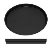 GRÄWE Lot de 4 plaques à pizza Ø 30 cm, plaque ronde en tôle bleue, non revêtue, résistante à la chaleur jusqu'à 400 °C, fabriquée en Allemagne