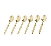 Gräwe Lot de 6 cuillères à café Plaqué or