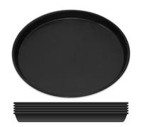 GRÄWE Lot de 6 plaques à pizza de 40 cm de diamètre, rondes, en tôle bleue, non revêtue, résistante à la chaleur jusqu'à 400 °C, fabriquée en Allemagne