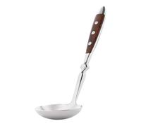 Gräwe Nürnberg Cuillère à sauce en acier forgé avec manche marron