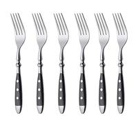 GRÄWE Nuremberg Lot de 6 fourchettes de Table en Acier Inoxydable polies à la Main, passent au Lave-Vaisselle