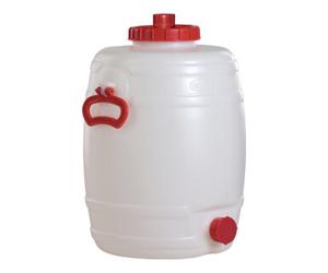 GRAF Bidon rond 30 l PE blanc 2 poignées de transport D. ouv. de remplissage 120 mm G Quantité:1