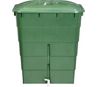 Récupérateur d'eau de pluie 300L Garantia coloris vert L.66 x l.82 x H.91 cm