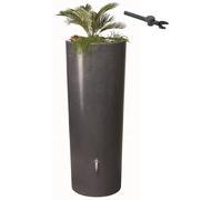 GARANTIA Kit Réservoir STONE 2en1 350 L lava avec robinet Design chromé, bac à plantes intégré et collecteur Speedy