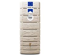 4rain SLIM STONE DECOR réservoir mural 500 litres beige sable
