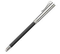Graf von Faber-Castell 118568 - Crayon parfait avec allonge, taille-crayon et gomme, platiné, noir