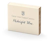 Faber-Castell 141107 Lot de 6 cartouches d'encre Bleu nuit