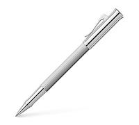 Graf von Faber-Castell 146514 - Roller Guilloche Rhodié, Argent, Stylo roller, 1 pièce