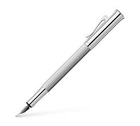 Graf von Faber-Castell 146590 - Stylo plume Guilloche, rhodié, largeur de plume M, argent, 1 pièce, moyen (M)
