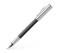 Graf von Faber-Castell - Stylo plume Guilloche Ciselé Anthracite EF | Corps en résine précieuse guilloché mat avec plume en or 18 carats et pièces métalliques rhodiées