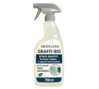 GRAFFI-BIO - Nettoyant Anti-Graffiti Naturel | Spécial surfaces Fragiles | Écologique & Sans Solvant | Élimine Tags & Encres sur Verre, Plastique, Aluminium, Vinyle | Prêt à l’Emploi - Format 750 ml