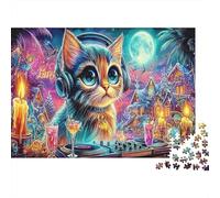 Graffiti Arch Puzzle 1000 Pièces Adultes Enfants Impression d'art Arche Chat Graffitis Jeu Création Logique Activités Familiales Cadeau Femme Homme Couple Amie