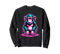 Graffiti Art Fondante Chimpanzé Chimpanzés Sweatshirt