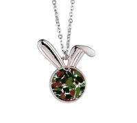 Graffiti Art Grain Illustration Motif Lapin Collier Pendentif Lapin Animal Bijoux Cadeau