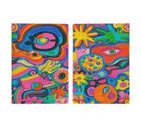 Graffiti Art Hippie Style Passeport Card Holder Travel Passport Covers Case PU Passport Book Cover Passport Wallet Cover Case Passport Protection Cover Passport Unisex Passport Protector Style,