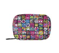 Graffiti Art Trend Play Autocollants Sacs à pilules avec compartiments amovibles Organiseur de pilules pratique pour sac à main