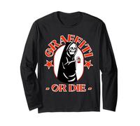 Graffiti Artist Peinture en Spray Squelette Manche Longue