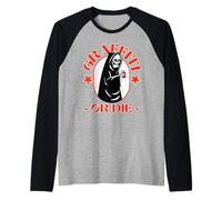 Graffiti Artist Peinture en Spray Squelette Manche Raglan