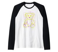 Graffiti Bear Street Art Hip Hop Urban Cartoon Design Manche Raglan