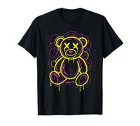Graffiti Bear Street Art Hip Hop Urban Cartoon Design T-Shirt