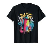 Graffiti Bombe Peinture Street Art Urbaine Couleur Pop T-Shirt
