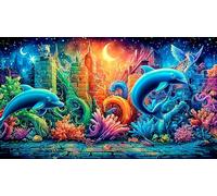 Graffiti d'art Abstrait Puzzle 1000 pièces en Papier recyclé - Activité Familiale & Cadeau Amusant Idée Cadeau Parfaite pour Adultes 38x52/1000pcs