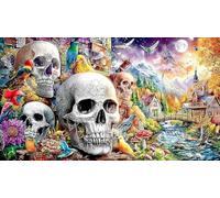 Graffiti d'art Abstrait Puzzle 1000 pièces pour Adultes et Enfants - Activité Familiale Jeu éduchatiF & Détente Cadeau 38x52/1000pcs