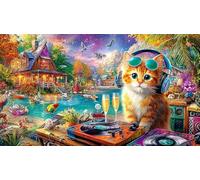 Graffiti d'art Abstrait Puzzle 1000 pièces pour Adultes et Enfants - Jeu extrêmement Difficile & Stimulant Idée Cadeau Parfaite 75x50/1000pcs