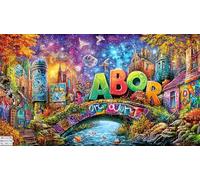 Graffiti d'art Abstrait Puzzle pour Adultes 1000 pièces - Papier recyclé Jeu Stimulant Décoration Murale & Cadeau 75x50/1000pcs