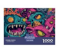 Graffiti de Rue Puzzle Adulte 1000 Pièces Doodle L'Excellence dans Les Défis De Puzzle - pour Une Large Audience : Homme, Femme, Adulte, Enfant Dès 14 Ans 52x38cm/1000pcs