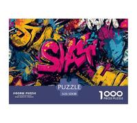 Graffiti de Rue Puzzle Adulte 1000 Pièces L'Excellence dans Les Défis De Puzzle - pour Une Large Audience : Homme, Femme, Adulte, Enfant Dès 14 Ans 52x38cm/1000pcs