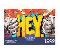 Graffiti de Rue Puzzle pour Adultes - 1000 Pièces Doodle De Qualité Supérieure : Le Défi Ultime du Puzzle pour Tous (Homme, Femme, Adulte, Enfant 14+) 38x26cm/1000pcs