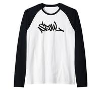 Graffiti de Séoul Street Art Handstyle Souvenir Corée du Sud Manche Raglan