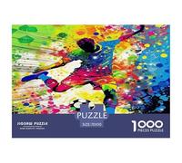 Graffiti Football Puzzle 1000 Pièces pour Adultes Et Enfants À Partir De 12 Ans Jeu De Patience Et De Réflexion De Qualité Supérieure - Activité Familiale Parfaite 70x50cm/1000pcs