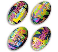 Graffiti Fun Design Squad Trainer Ballon de rugby - pour enfants et adultes - ballon de rugby d'entraînement de qualité club - poignée 3D - super cadeau