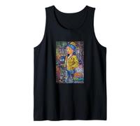 Graffiti Girl with a Pearl Earring - Colorful Pop Art Street Débardeur