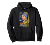 Graffiti Girl with a Pearl Earring - Colorful Pop Art Street Sweat à Capuche
