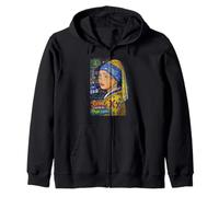 Graffiti Girl with a Pearl Earring - Colorful Pop Art Street Sweat à Capuche