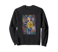Graffiti Girl with a Pearl Earring - Colorful Pop Art Street Sweatshirt