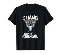 Graffiti graphique audacieux de I Hang for Strength Climbing T-Shirt
