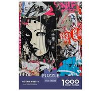 Graffiti Japonais 1000 Pieces Animation Puzzle pour Adulte Jeu Éduchatif Défi De l'art De La Décoration Moderne Adultes Enfants 38x26cm/1000pcs