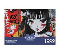 Graffiti Japonais 1000 Pieces Jigsaw Puzzles for Adults Family Challenge Toys Stress Relieving Entertainment Cultivate The Spirit of Teamwork for Men, Women, Elders, Seniors 38x26cm/1000pcs