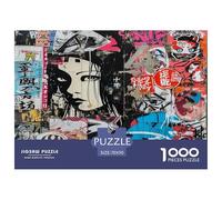 Graffiti Japonais 1000 Pièces Puzzle pour Enfants À Partir De 14 Ans, Défi Jouets, Cadeau, Jouet pour Enfant, Jeux Éduchatif, Qualité Premium 70x50cm/1000pcs