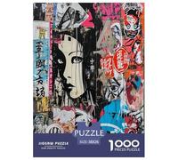 Graffiti Japonais Puzzle 1000 Pièces Educa Jouet en Bois Divertissement Créatif De l'art De La DécoRation Jeu Éduchatif Challenge Toy Adultes & Enfants des 14 Ans 38x26cm/1000pcs