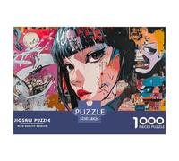 Graffiti japonais1000 Pièces PuzzlePièces Graffiti pour Adultes De Jeu pour Adultes Parfaitpourla Détente Del'art DeLaDécoRation 38x26cm/1000pcs