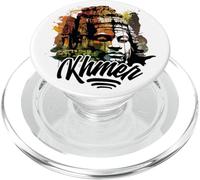 Graffiti Khmer Traditionnel du Temple d'Angkor du Cambodge PopSockets PopGrip pour MagSafe