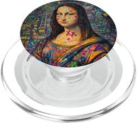Graffiti Mona Lisa Pop Art - Colorful Street Art Masterpiece PopSockets PopGrip pour MagSafe
